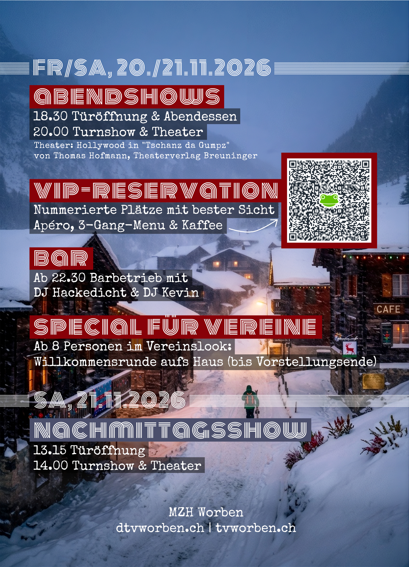 Soirée-Flyer Rückseite