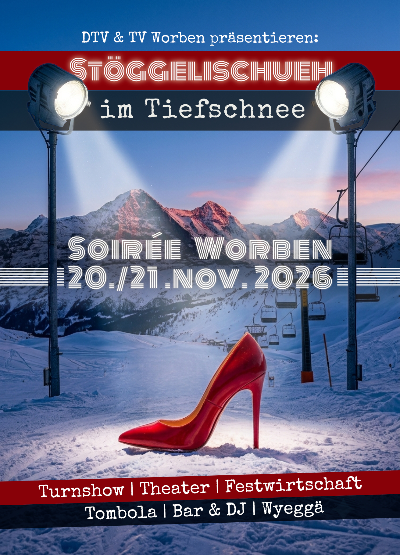 Soirée-Flyer Vorderseite